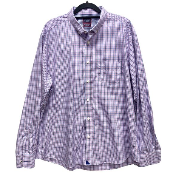UNTUCKit Monroeville Men's XXL Plaid Shirt Cotton Wrinkle Free Button-Down - Picture 1 of 10